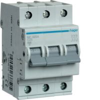 Automātiskais slēdzis 3P C 25A 6kA