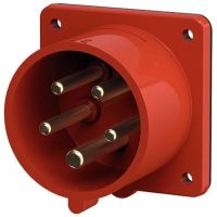 CEE Paneļa spraudnis z/a 32A 5P 400V IP44 6h