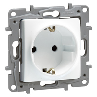 Rozete NILOE 2P+E  balta