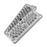 MC 35/37 kabeļu ievada plātne IP66/IP67 RAL 7035 (atsevišķs iepakojums ar dībeļiem)