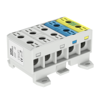 OTL35-5X spaile pelēka,zila,dz/z 5X1XAl/Cu 2,5-35mm² 1000V